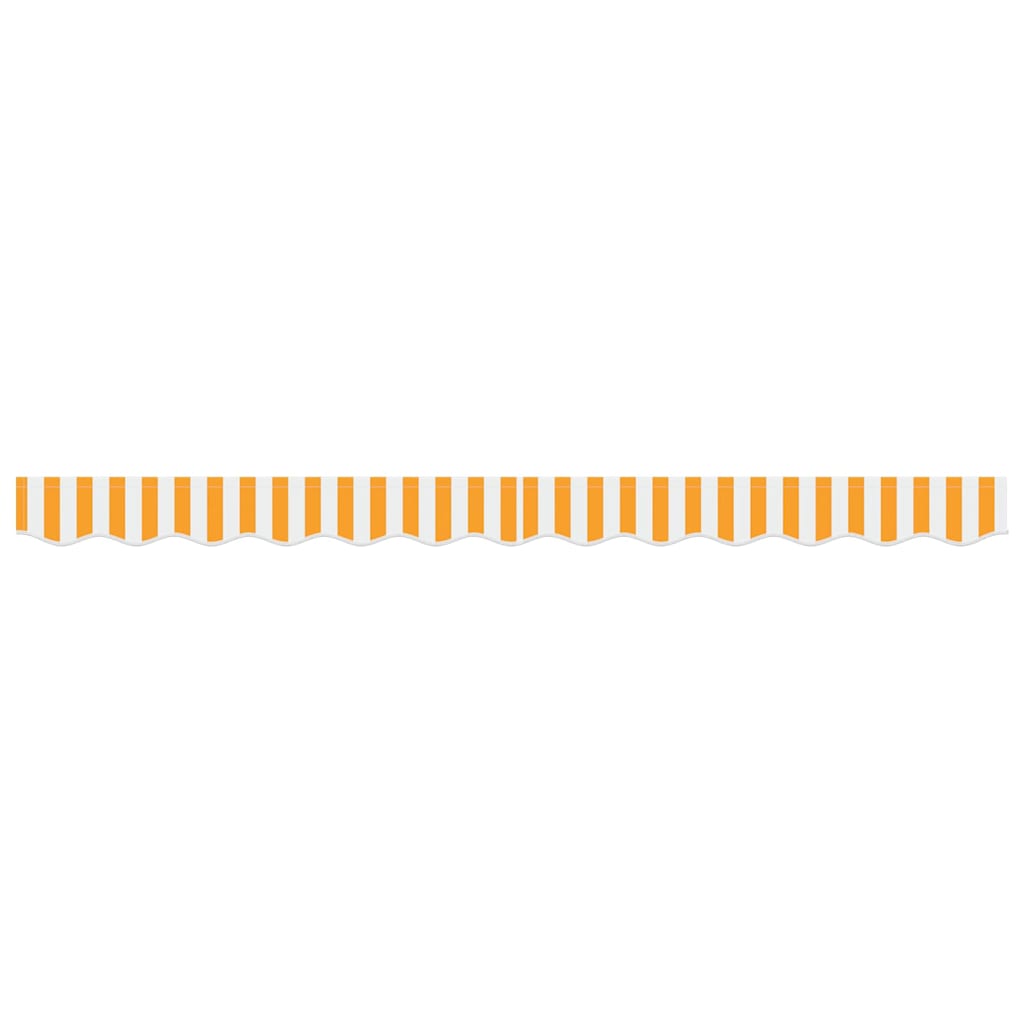 Awning Valance Replacement Yellow and White 2.5 m Polyester