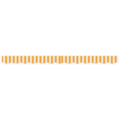 Awning Valance Replacement Yellow and White 2.5 m Polyester