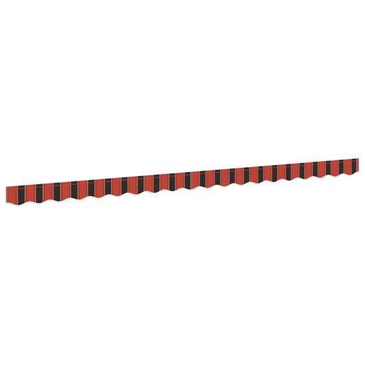 Awning Valance Replacement for 4.5 m Orange Red & Brown Stripe