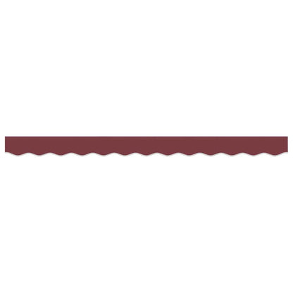 Awning Valance Replacement Burgundy Stripe 2.5 m Polyester