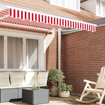 Awning Valance Replacement Red and White 2.5 m Polyester