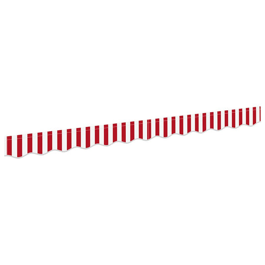 Awning Valance Replacement for 2.5 m Red & White Stripe