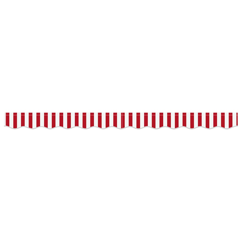 Awning Valance Replacement Red and White 2.5 m Polyester