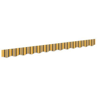 Awning Valance Replacement Yellow and Grey 2.5 m Polyester