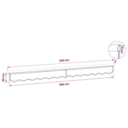 Awning Valance Replacement for 3 m Beige Polyester