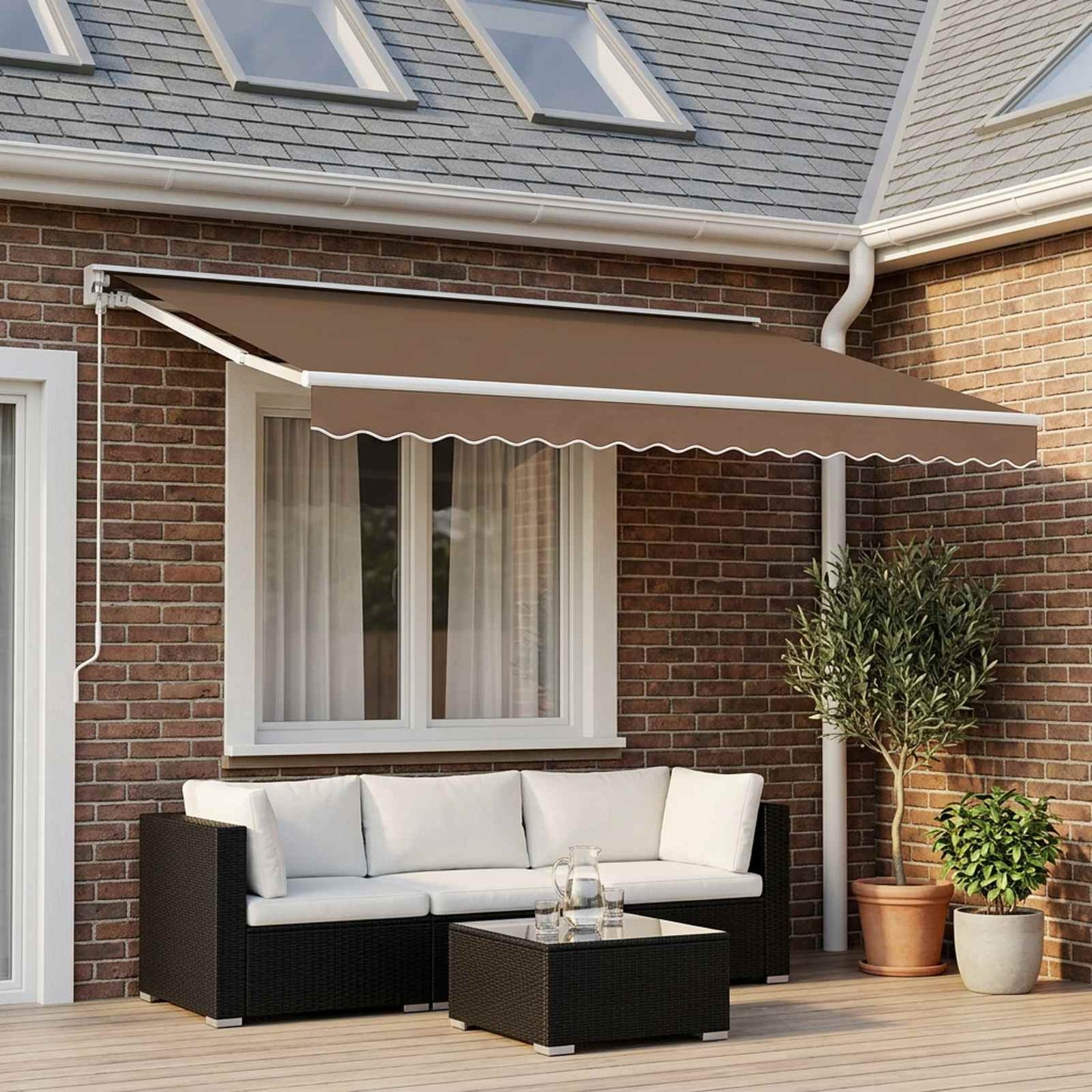 Awning Valance Replacement for 5 m Beige Polyester