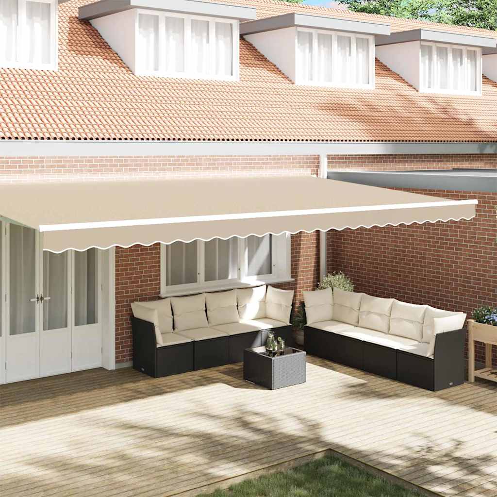 Awning Valance Replacement Beige 6 m Polyester