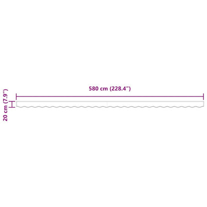 Awning Valance Replacement Beige 6 m Polyester