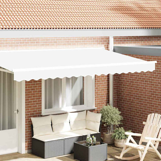 Awning Valance Replacement for 4 m White Polyester