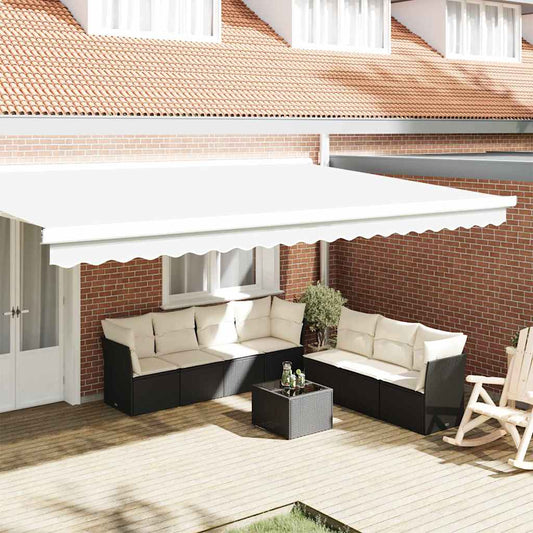 Awning Valance Replacement for 5 m White Polyester