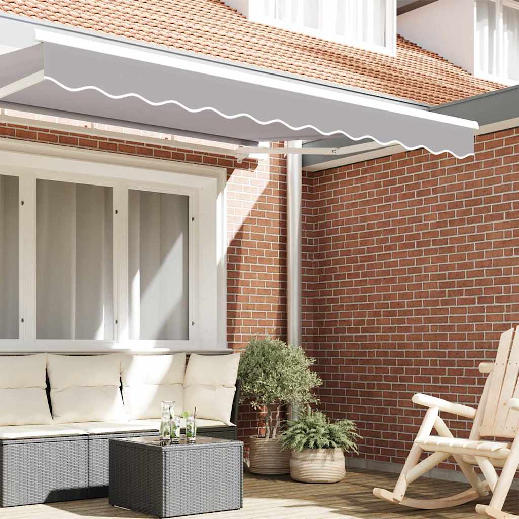 Awning Valance Replacement Light Grey 3 m Polyester