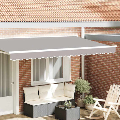 Awning Valance Replacement Light Grey 4 m Polyester