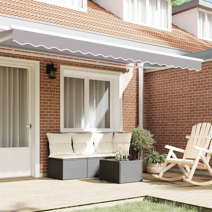 Awning Valance Replacement Light Grey 4 m Polyester