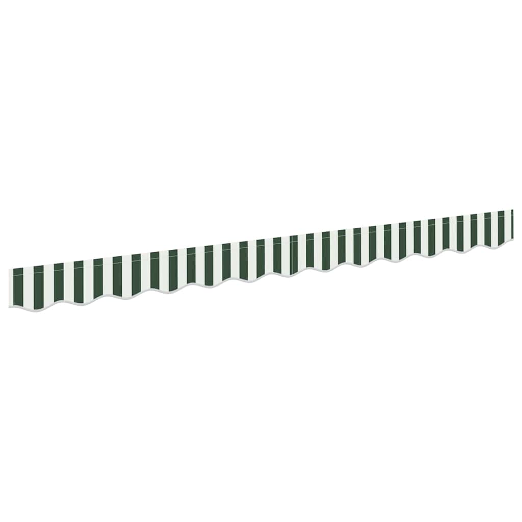 Awning Valance Replacement Green and White 2.5 m Polyester