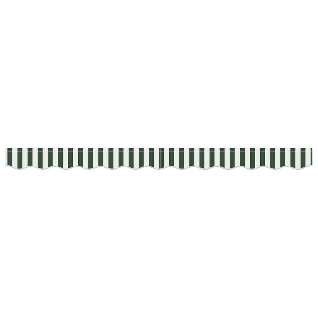 Awning Valance Replacement Green and White 2.5 m Polyester