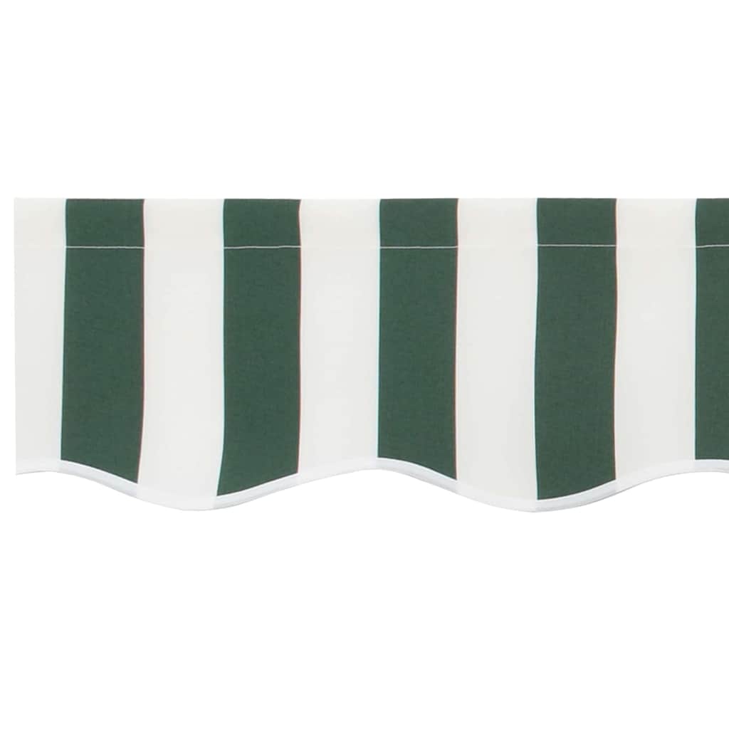 Awning Valance Replacement Green and White 3.5 m Polyester
