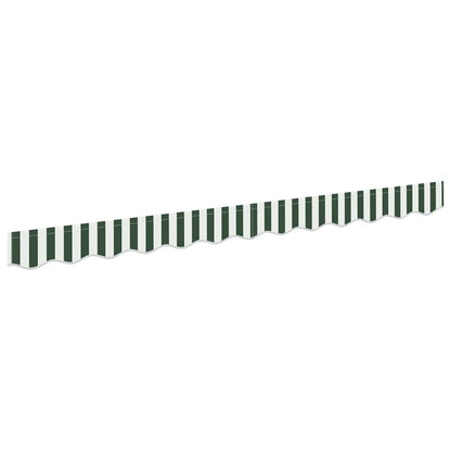 Awning Valance Replacement Green and White 3.5 m Polyester