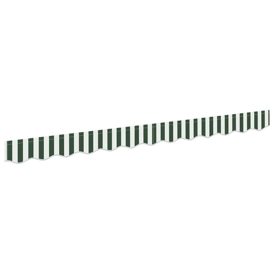 Awning Valance Replacement for 3.5 m Green & White Stripe