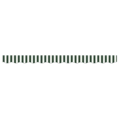 Awning Valance Replacement Green and White 3.5 m Polyester