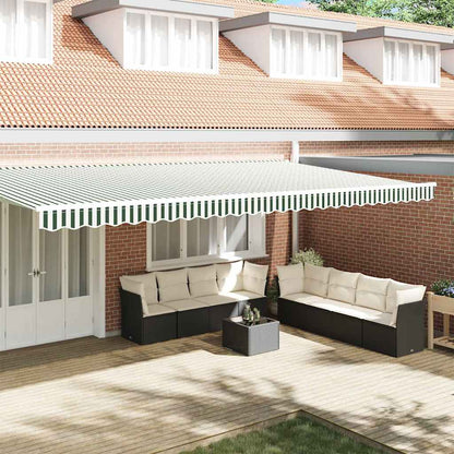 Awning Valance Replacement Green and White 6 m Polyester