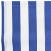 Awning Replacement Fabric Blue, white 10 x 1.6 m
