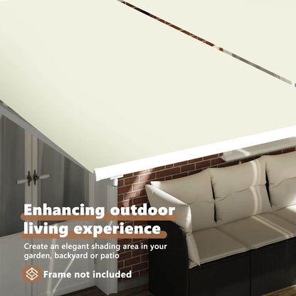 Awning Replacement Fabric Cream 1000 x 160 cm Polyester