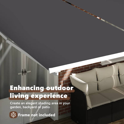 Awning Replacement Fabric Anthracite 1000 x 160 cm Polyester