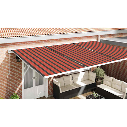 Awning Replacement Fabric Orange and Black 1000 x 160 cm