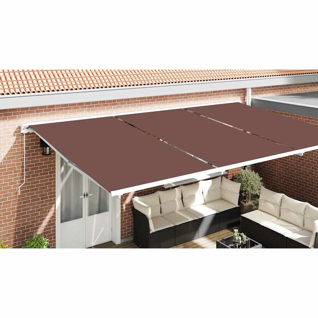 Awning Replacement Fabric Brown 1000 x 160 cm Polyester