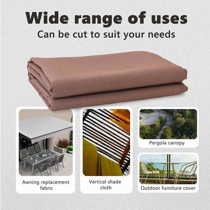 Awning Replacement Fabric Brown 1000 x 160 cm Polyester