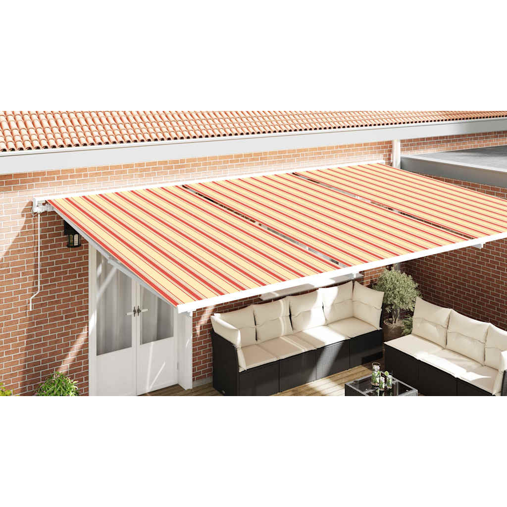 Awning Replacement Fabric Yellow and Orange 1000 x 160 cm
