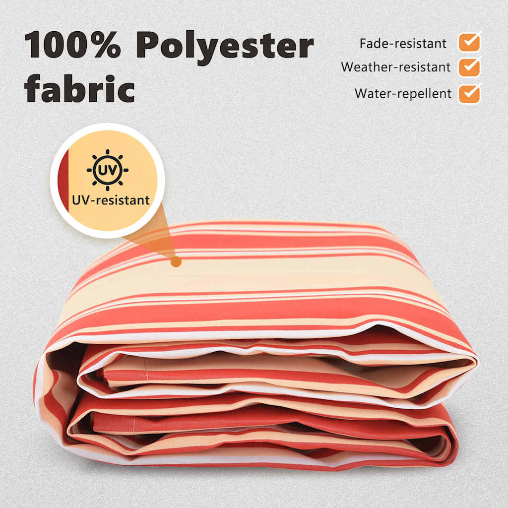 Awning Replacement Fabric Yellow and Orange 1000 x 160 cm
