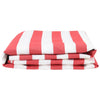 Awning Replacement Fabric Red, white 10 x 1.6 m