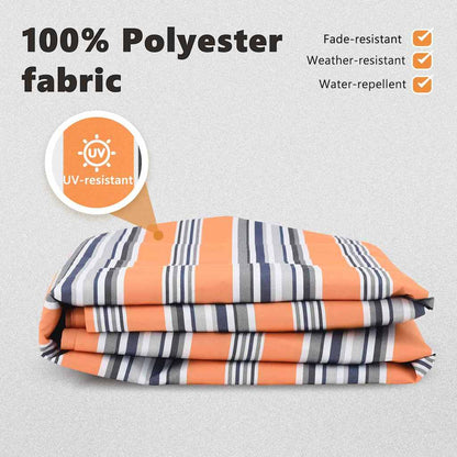 Awning Replacement Fabric Blue and Orange 1000 x 160 cm