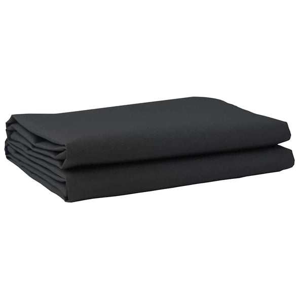 Awning Replacement Fabric Black 10 x 1.6 m PE, concrete, iron
