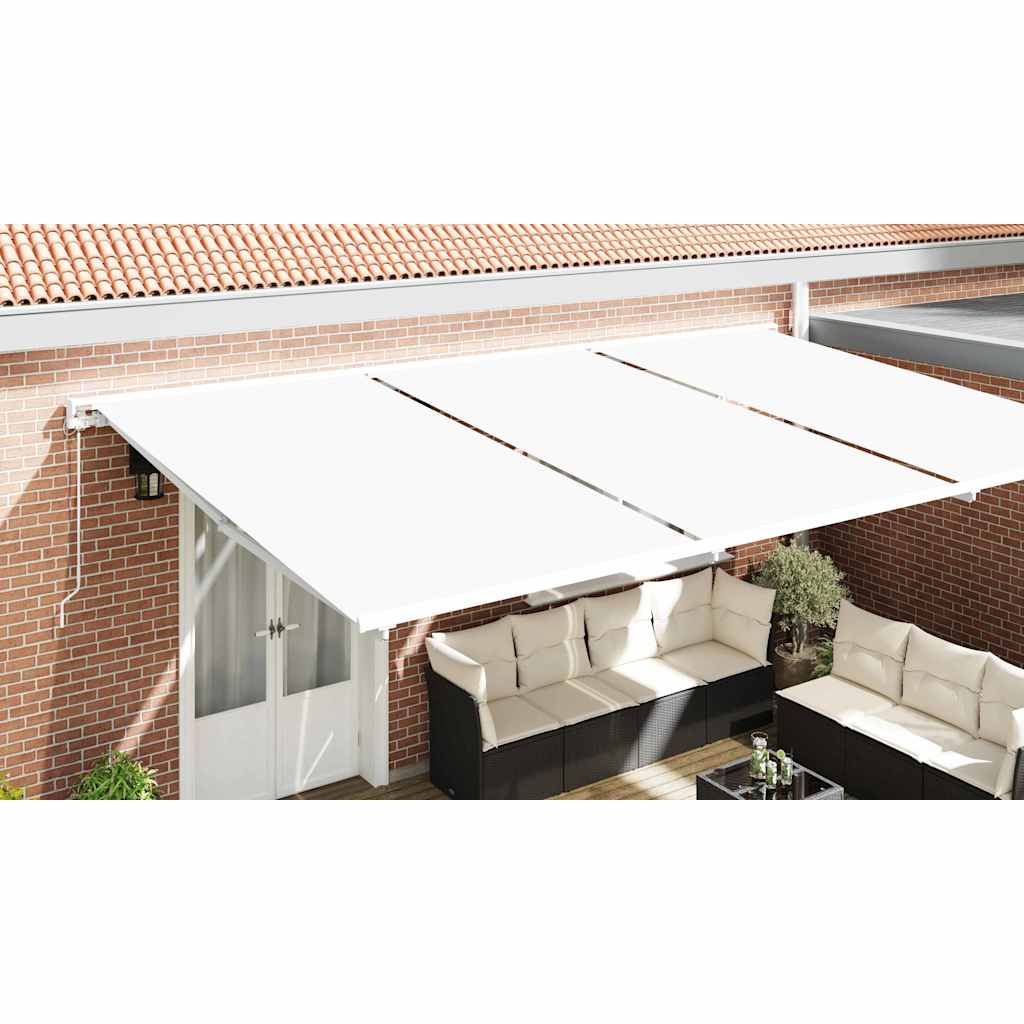 Awning Replacement Fabric White 1000 x 160 cm Polyester