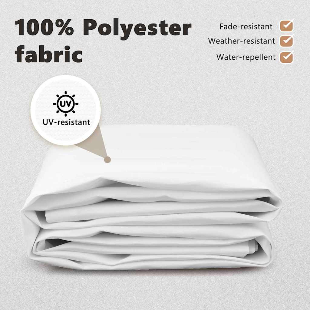 Awning Replacement Fabric White 1000 x 160 cm Polyester