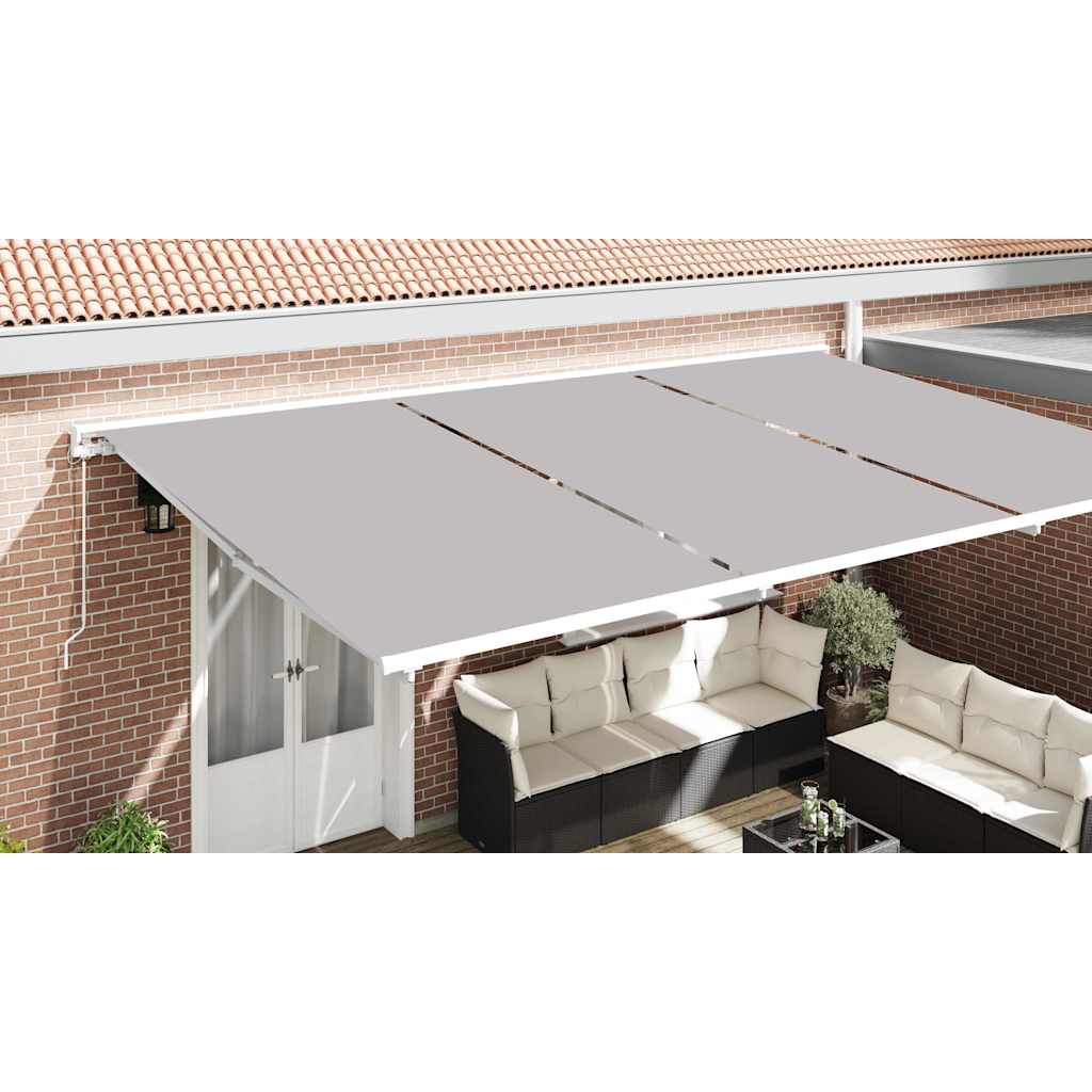 Awning Replacement Fabric Light Grey 1000 x 160 cm Polyester