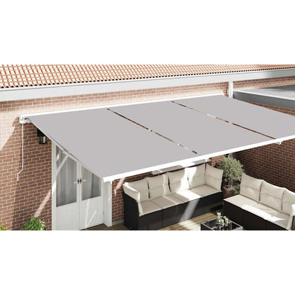 Awning Replacement Fabric Light Grey 1000 x 160 cm Polyester