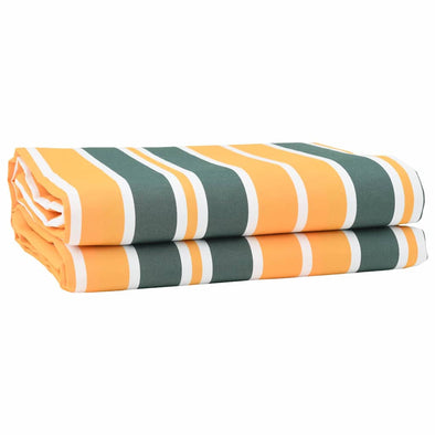 Awning Replacement Fabric Green, yellow 10 x 1.6 m
