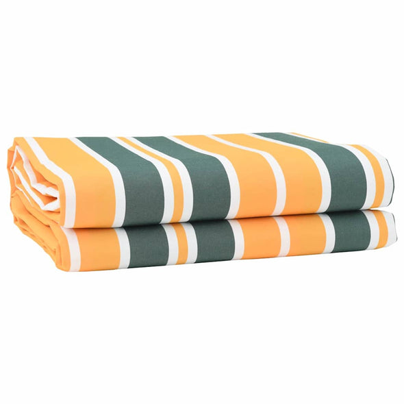 Awning Replacement Fabric Green, yellow 10 x 1.6 m