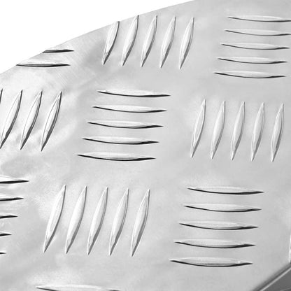 Stair Tread Crescent 15 pcs Silver 60 x 18 x 2.5 cm Aluminium