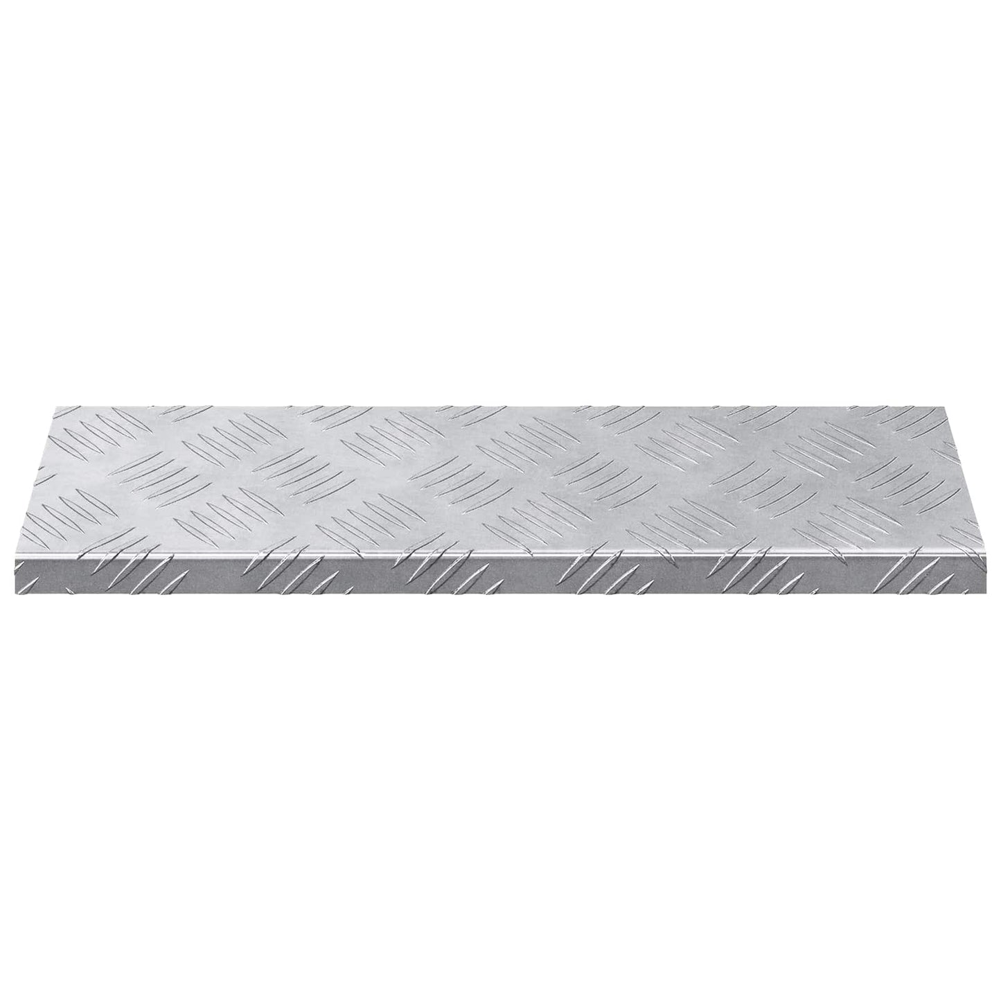 Stair Tread Rectangular 5 pcs Silver 60 x 18 x 2.5 cm Aluminium