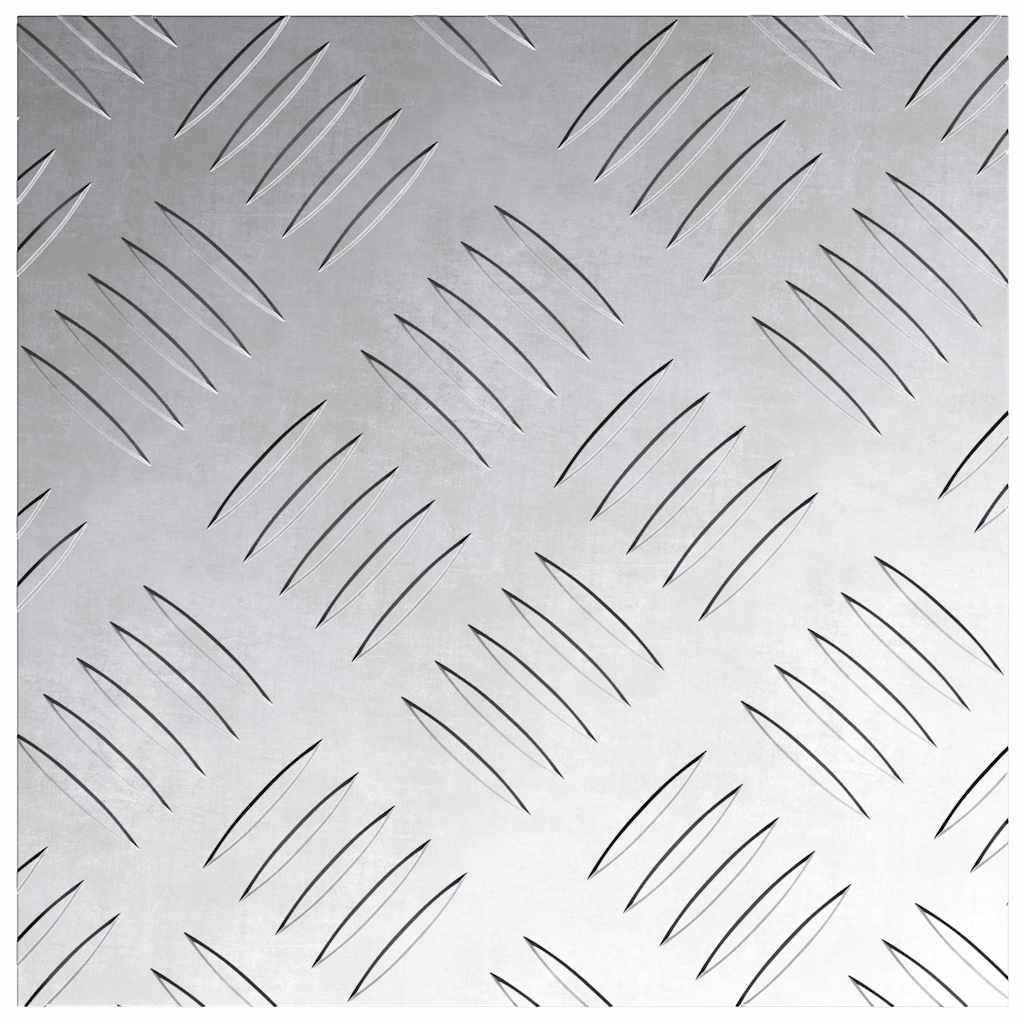 Stair Tread Square 2 pcs Silver 20 x 20 cm Aluminium