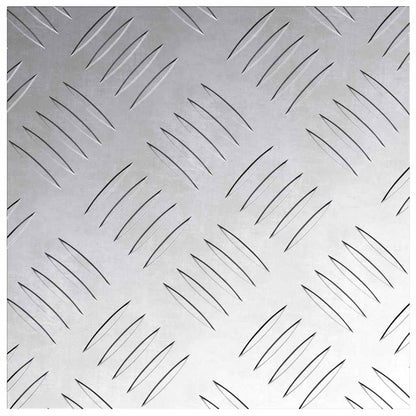 Stair Tread Square 2 pcs Silver 20 x 20 cm Aluminium