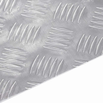 Stair Tread Rectangular 2 pcs Silver 30 x 20 cm Aluminium