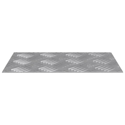 Stair Tread Rectangular 4 pcs Silver 30 x 20 cm Aluminium