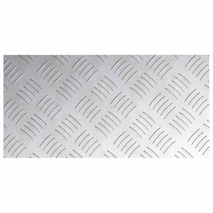 Stair Tread Rectangular 4 pcs Silver 40 x 20 cm Aluminium