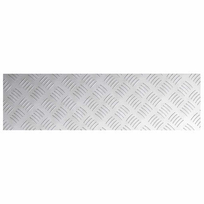 Stair Tread Rectangular 2 pcs Silver 70 x 20 cm Aluminium