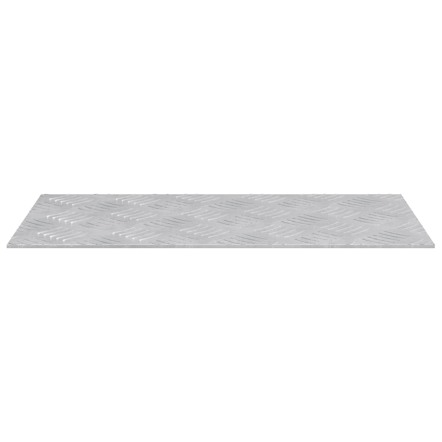 Stair Tread Rectangular 4 pcs Silver 50 x 25 cm Aluminium